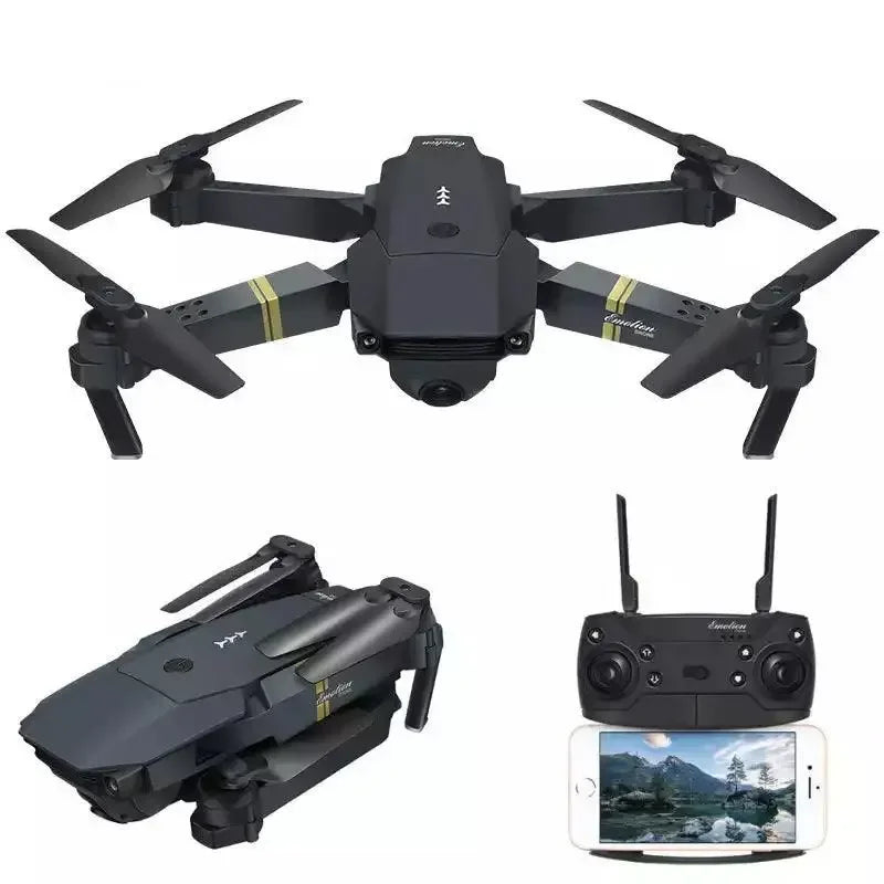 E58 Folding Aerial Drone with Controller and Carrying Case Oceanfront Products