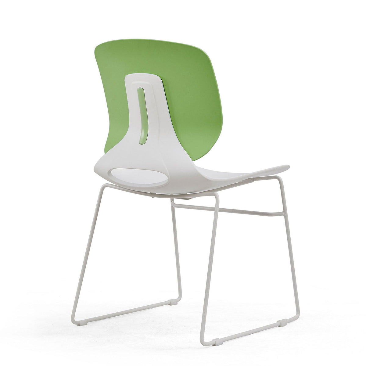Ergonomic Backrest Stacking Chairs (Set of 4)