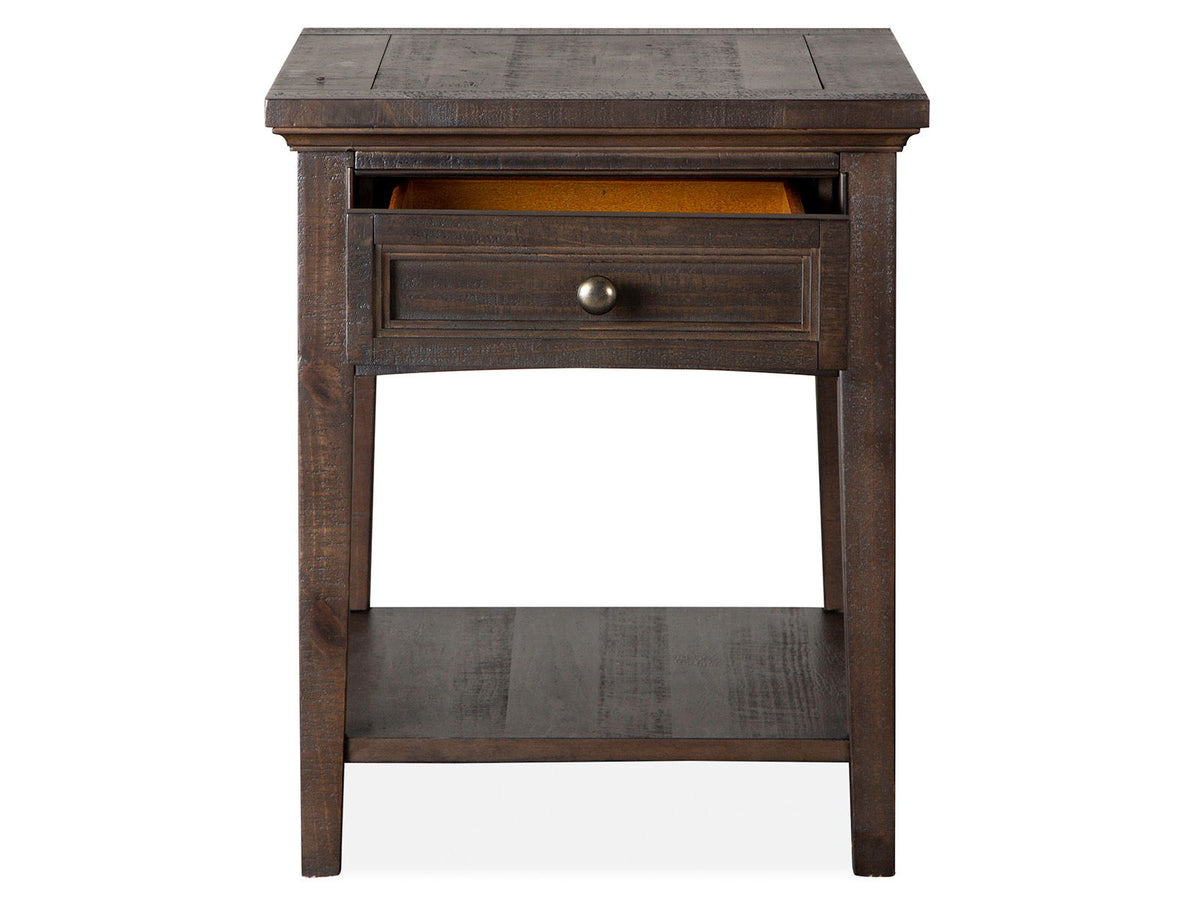 Westley Falls - Rectangular End Table - Graphite