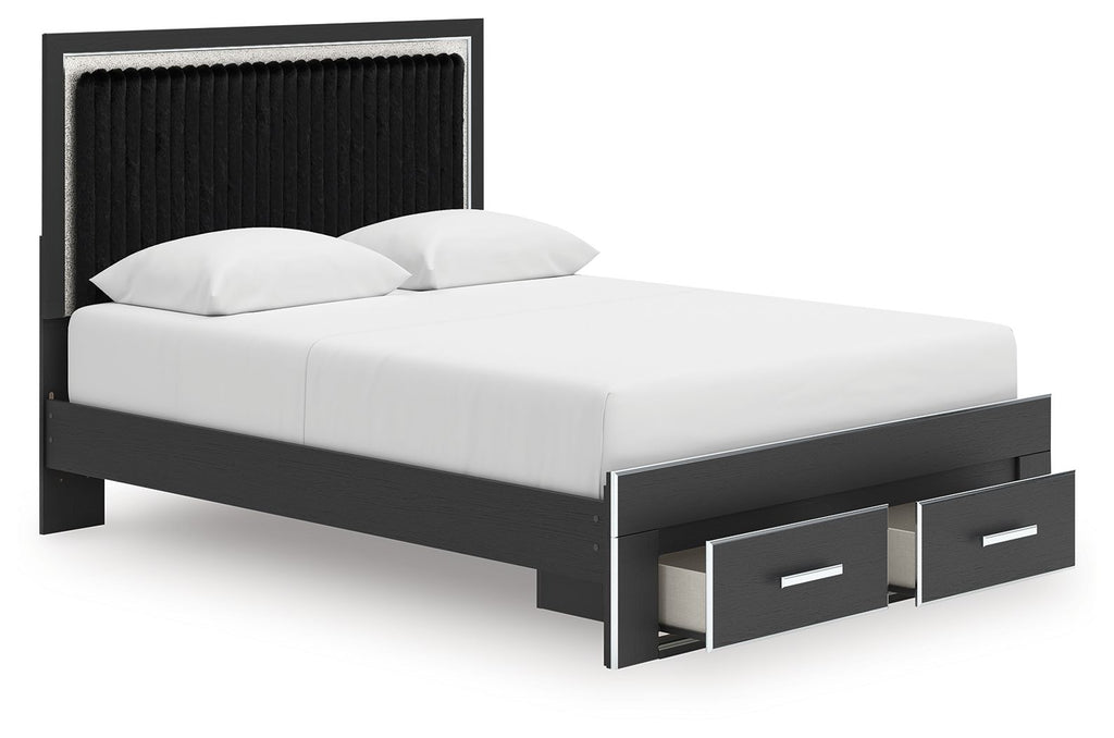 Zuraleus - Upholstered Panel Platform Storage Bed