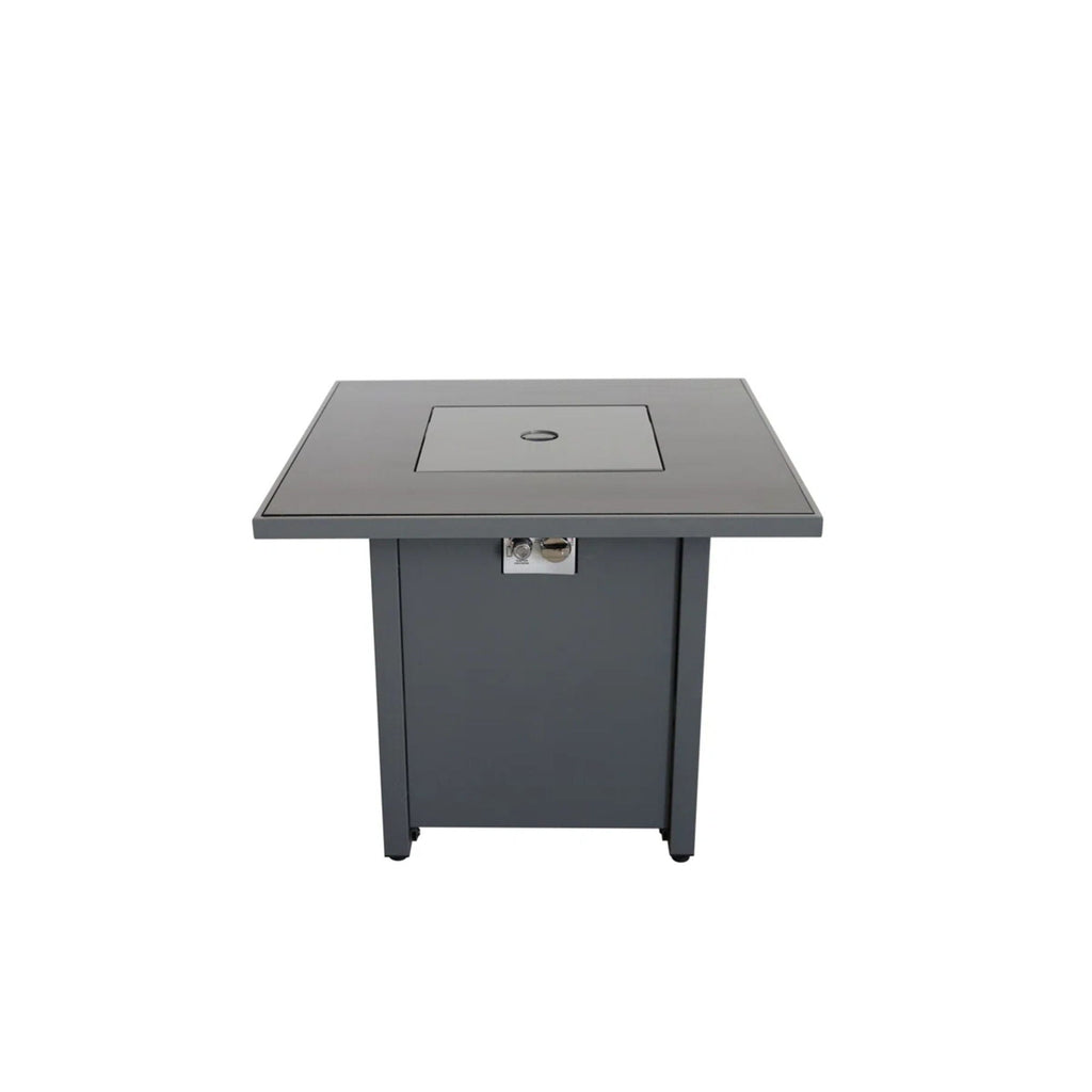 Outdoor Fire Pit Table With Lid High-Quality Materials - Gray