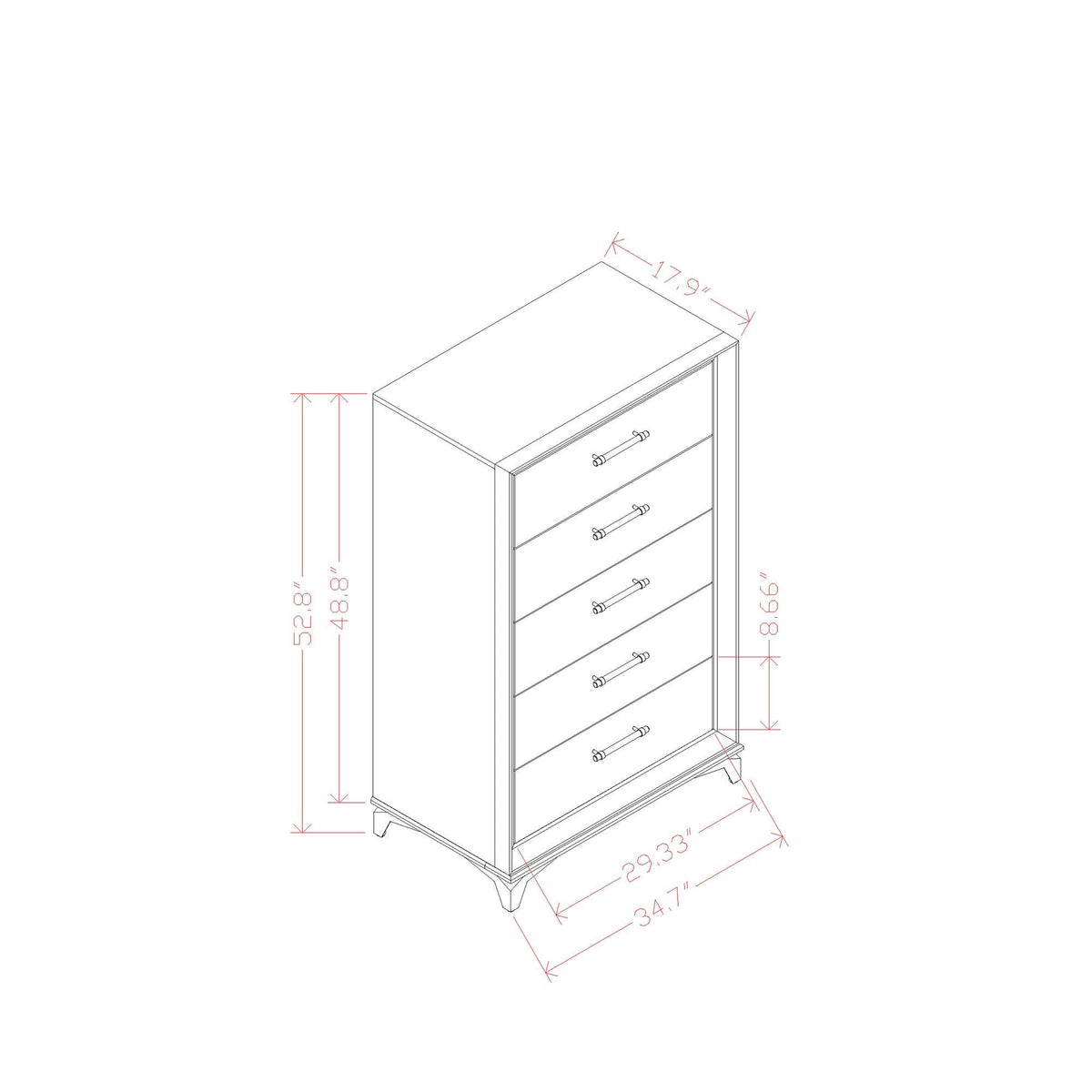 Star - Chest - White