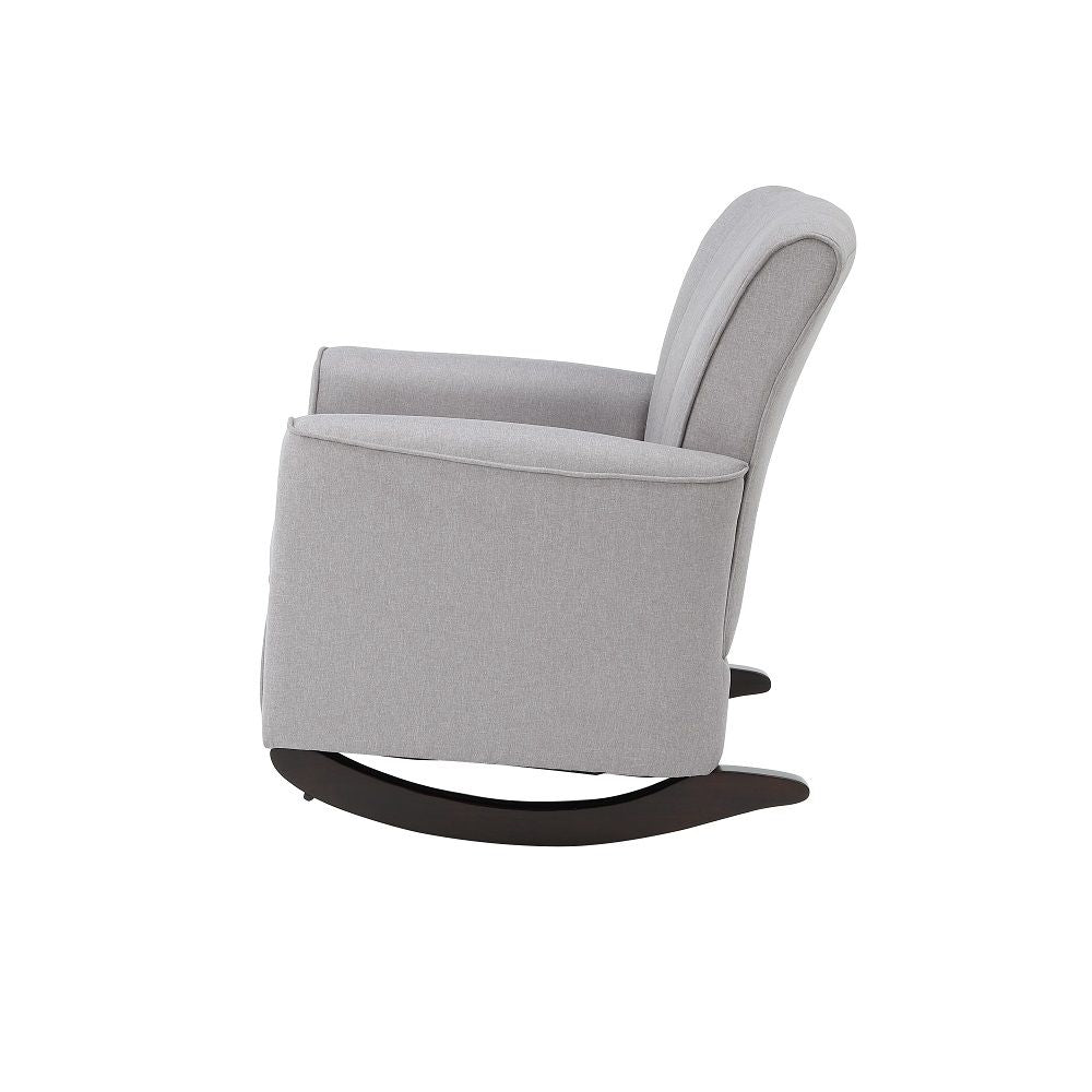 Denzell - Rocking Chair - Light Gray Linen