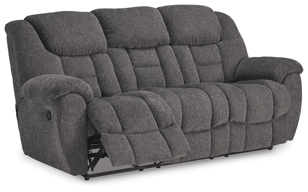 Foreside - Reclining Sofa - Charcoal