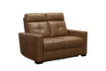 Cara - Loveseat With Power Recline, Power Headrest And Power Lumbar - Light Brown