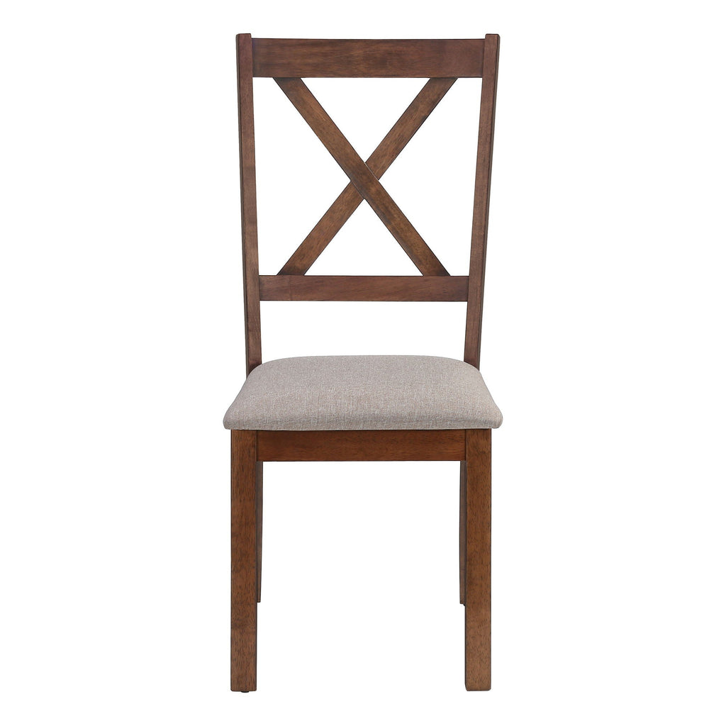 Dining Chair Side, Upholstered For Dining Room, Transitional (Set of 2)
