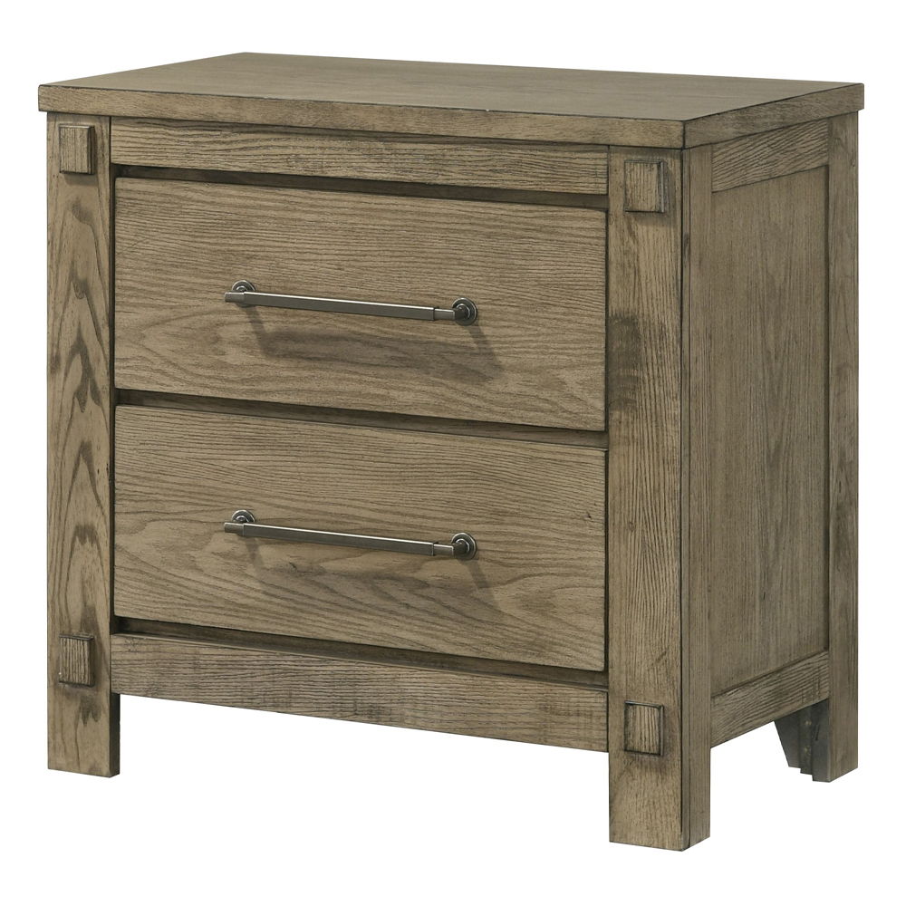 Colton - Nightstand - Antique White Oak