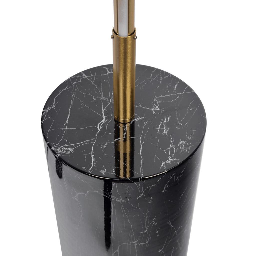 Prism - LED Floor Lamp With On / Off Switch Base - Gold / Marble