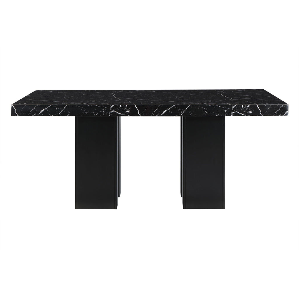 Jhoanna - 5 Pieces Dining Table Set - Black