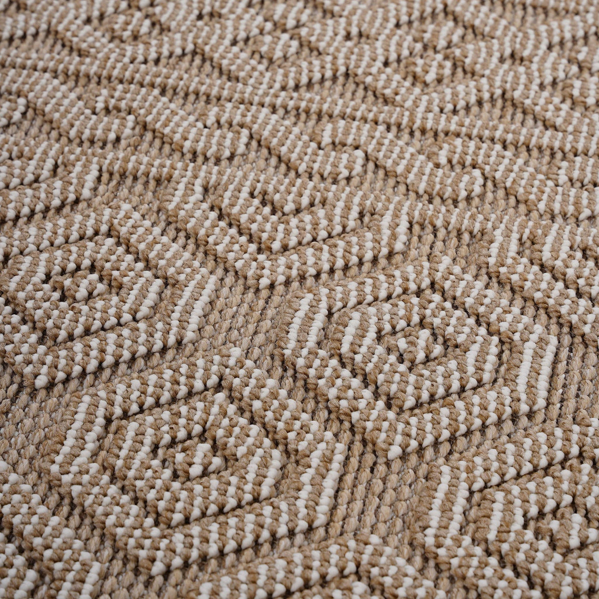 Guros - 6' X 9' Geometric Indoor / Outdoor Area Rug - Mocha