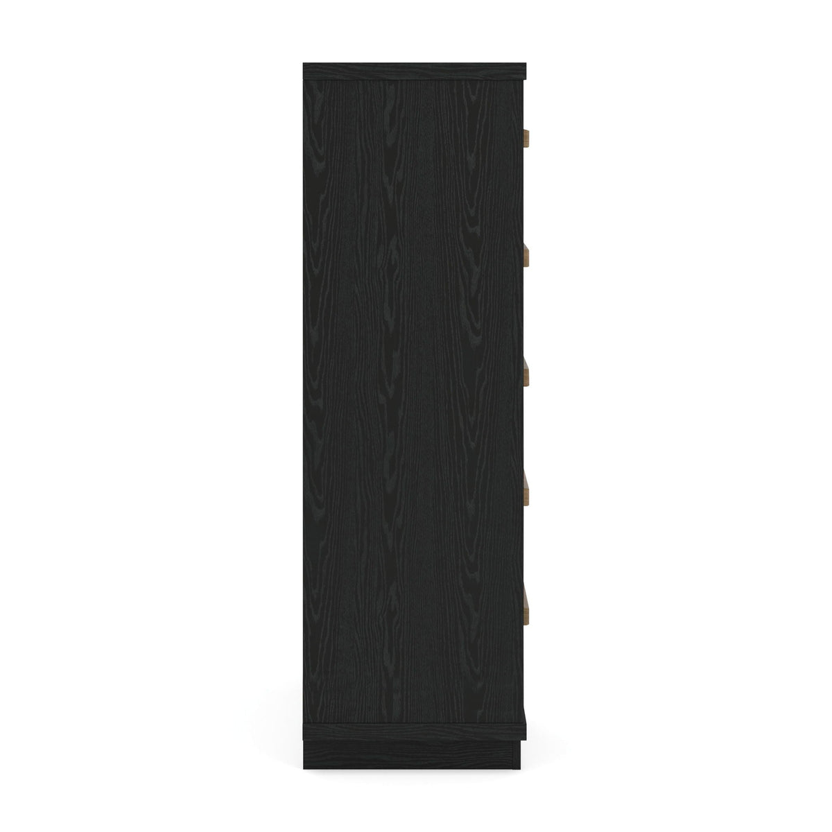 Kozmour - Five Drawer Chest - Black / Brown