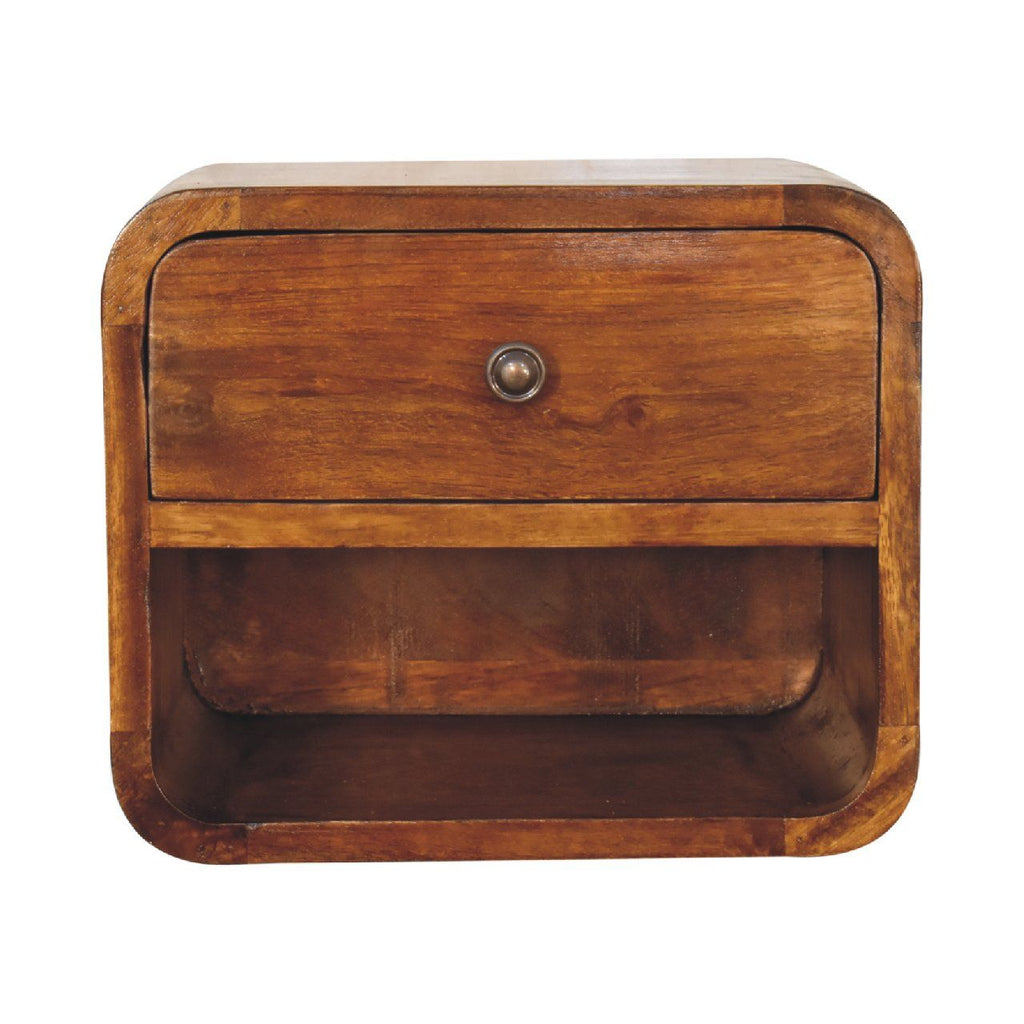 Curve Upper Slot Floating Nightstand