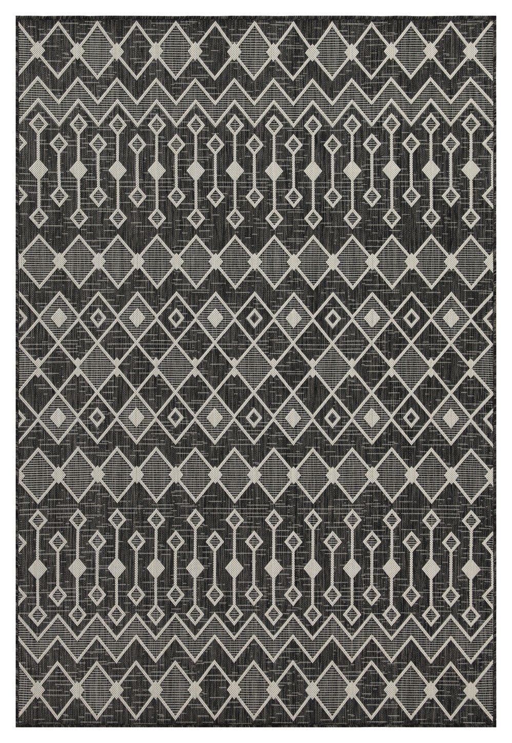 Sunshine - 5'3" X 7'3" Indoor, Outdoor Area Rug - Anthracite