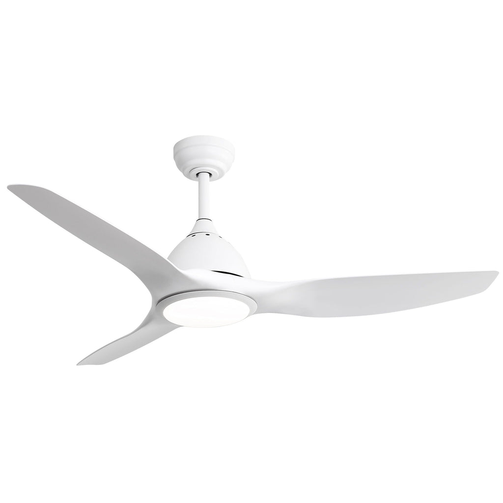 Bredoom Ceiling Fan With Remote Control And LED Light, Blades, Reversible DC Motor For Indoor / Outdoor Use
