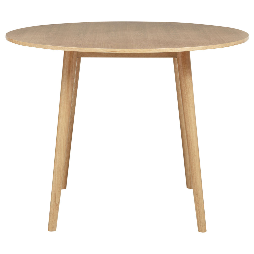 Andrews 5-piece Round Counter Dining Set Light Ash and Black
