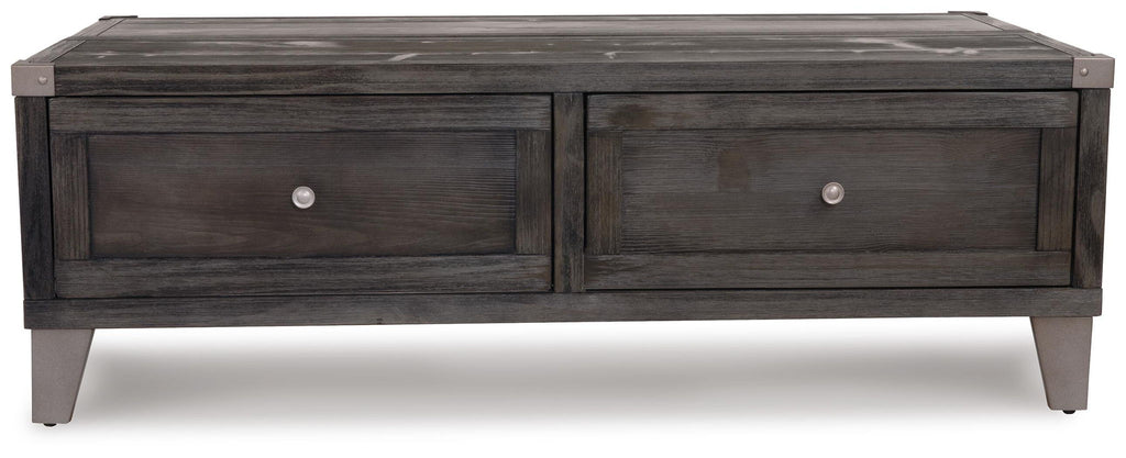 Todoe - Lift Top Cocktail Table - Dark Gray