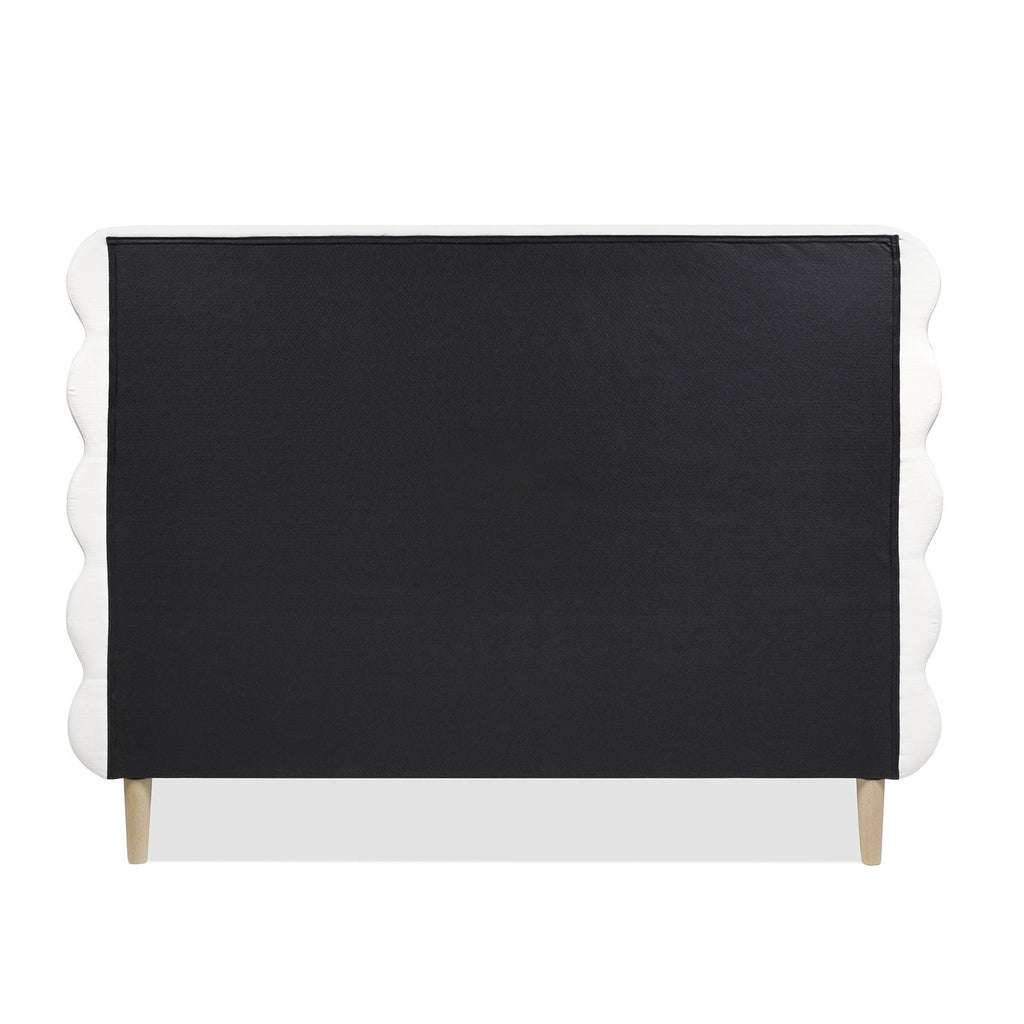 Stockholm - Modern Wavy Headboard Platform Bed