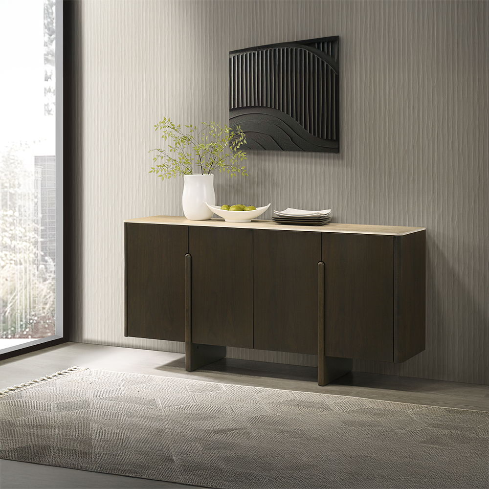 Davita - Server With Ceramic Top - Walnut