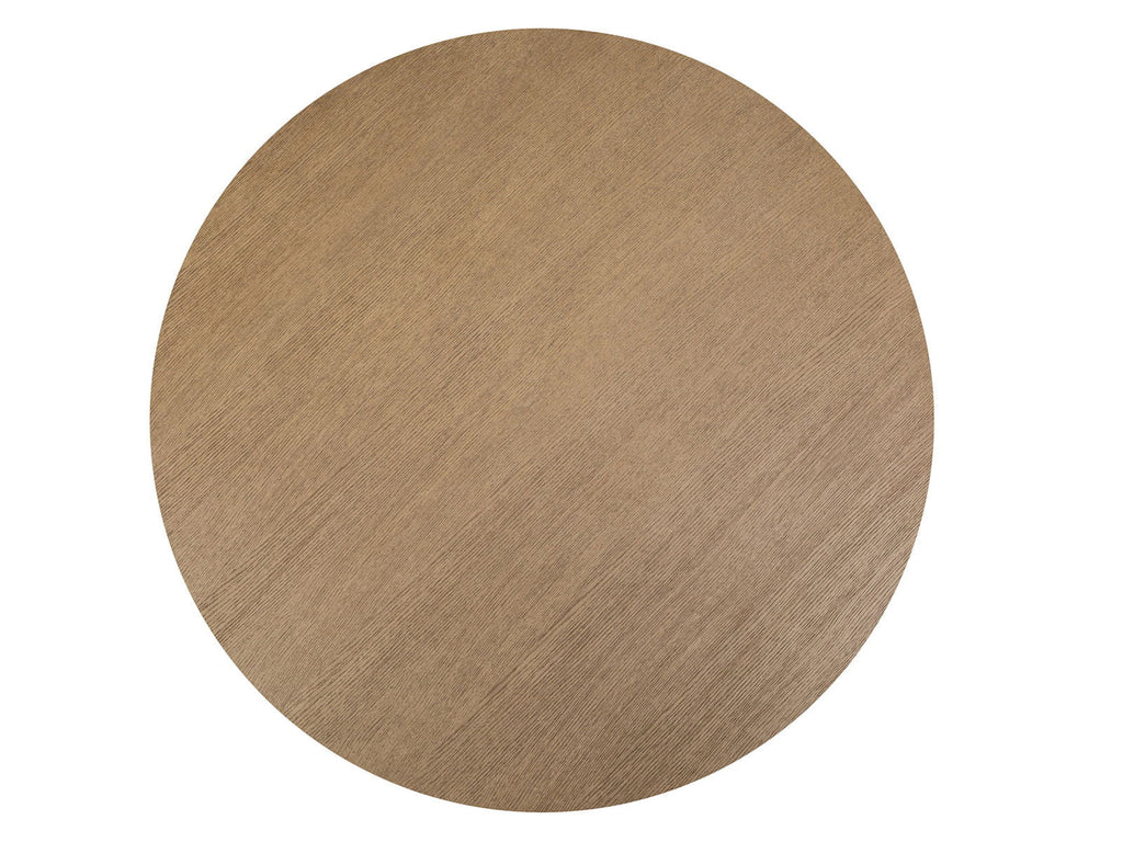Tristan - 60" Round Dining Table - Swiss Coffee