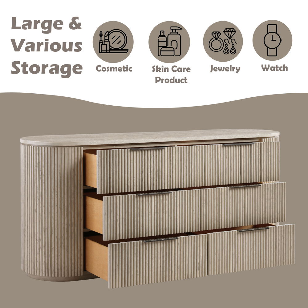 Leanna - Dresser - Light Oak
