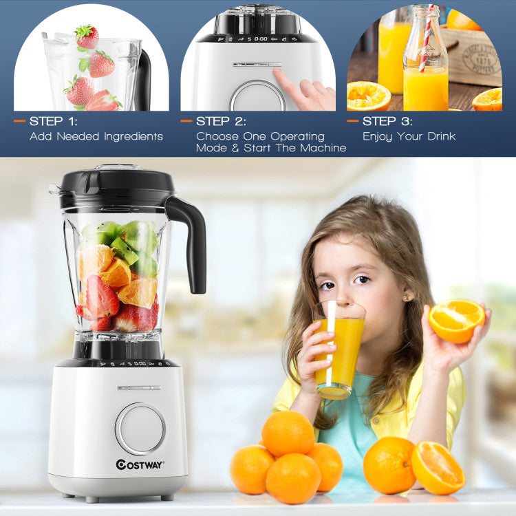 1500W Countertop Blender with 10 Speeds & 6 Preset Programs