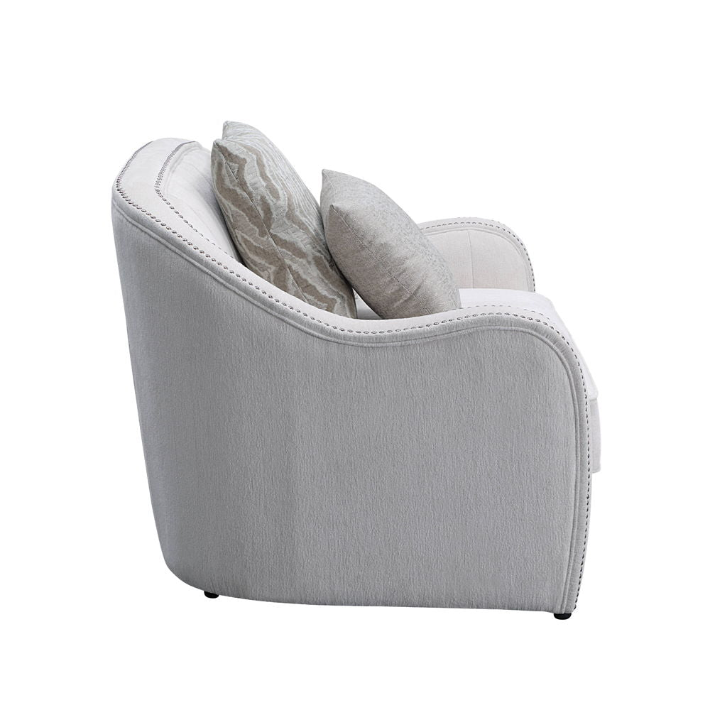 Mahler - Chair With 2 Pillows - Beige Linen