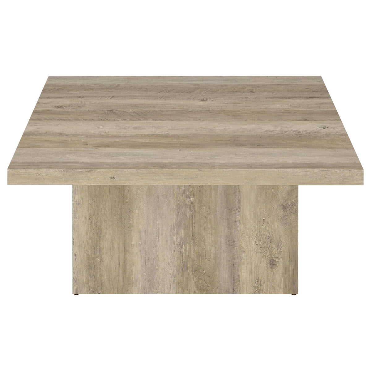 Devar Square Engineered Wood Coffee Table Distressed Pine