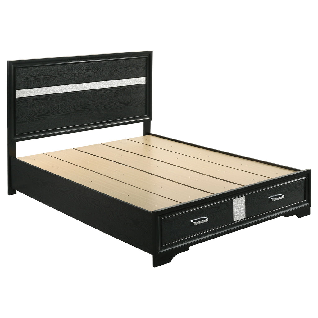 Miranda 4-piece Queen Bedroom Set Black