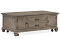 Lancaster - Lift Top Storage Cocktail Table (With Casters) - Dove Tail Gray