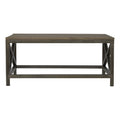 Cross Metal Coffee Table - Pewter