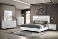 Cassia 5-piece Eastern King LED Bedroom Set White High Gloss