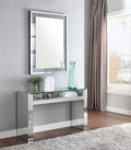 Nysa - Sofa Table - Mirrored & Faux Crystals