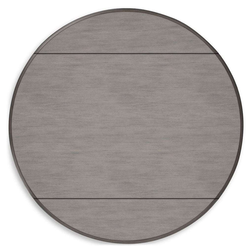 Shullden - Round Drm Drop Leaf Table - Gray