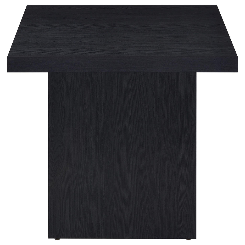 Max Square Engineered Laminate End Side Table Black