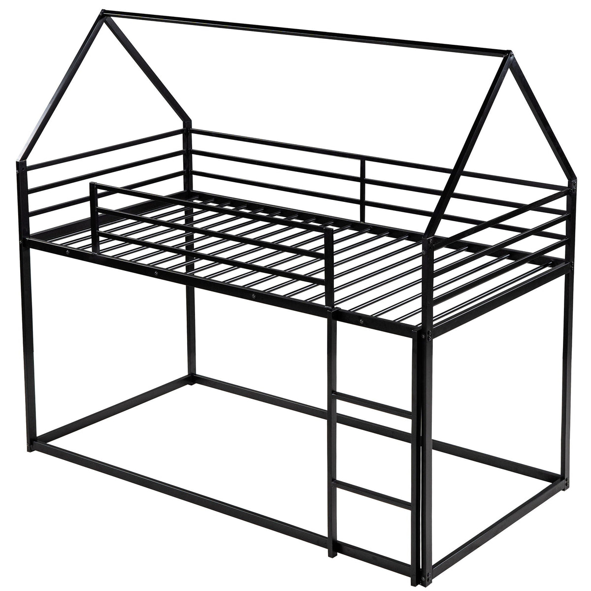 House Bunk Bed With Built In Ladder