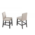 Upholstered Counter Dining Chair, Nailhead Trim (Set of 2) - Natural