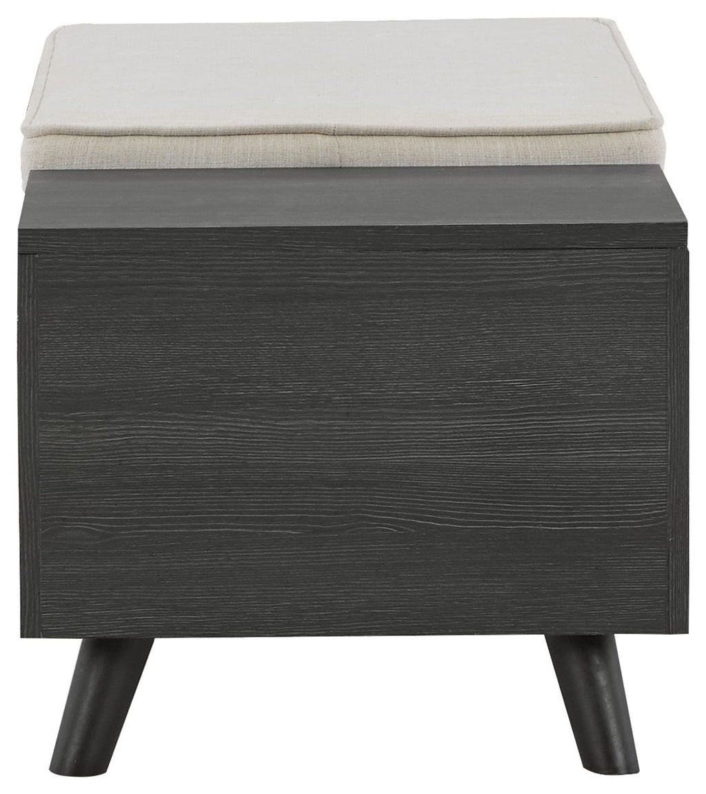 Yarlow - Storage Bench - Dark Gray