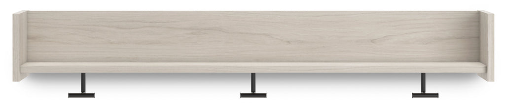 Socalle - Wall Mounted Coat Rack w/Shelf - Light Natural