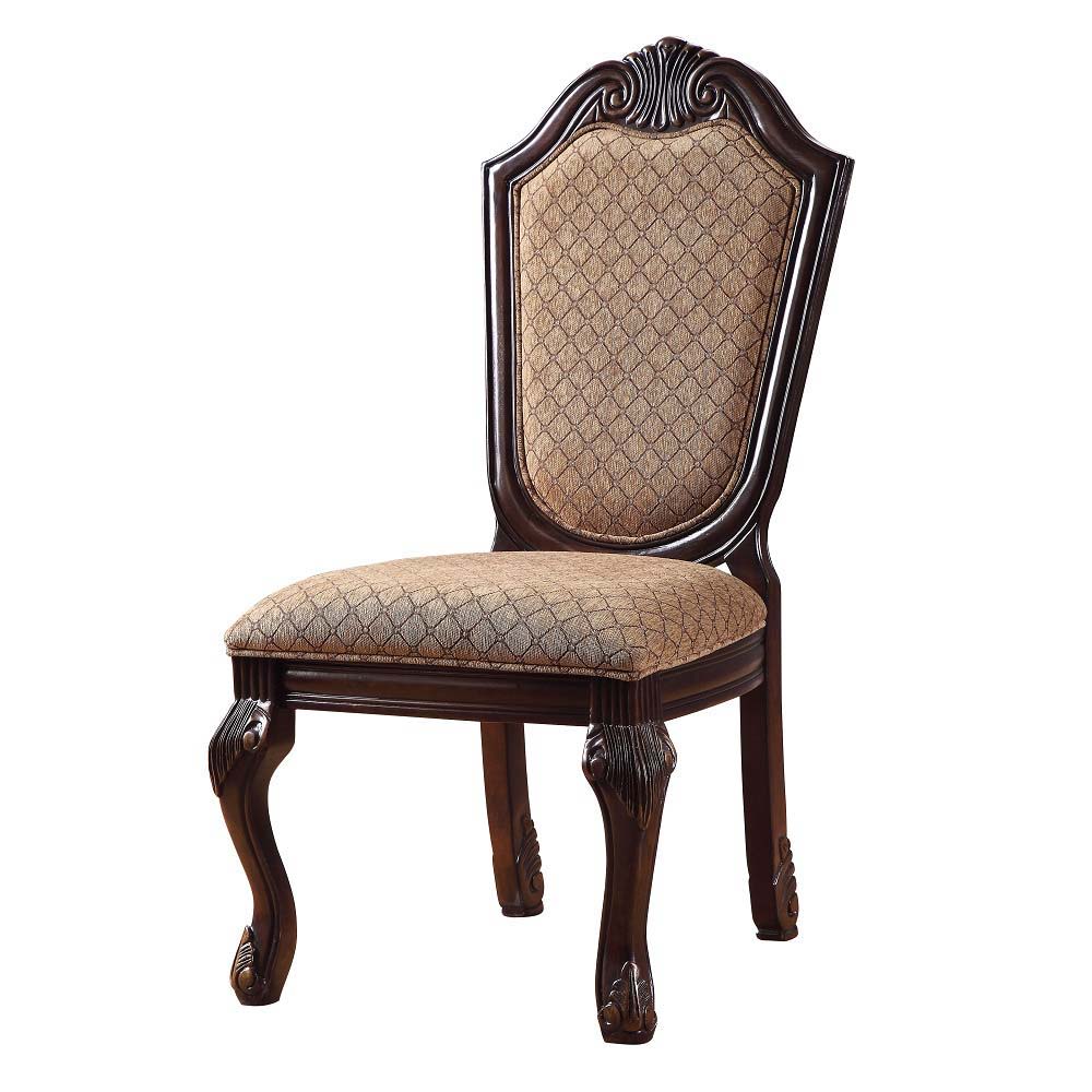 Chateau De Ville - Side Chair (Set of 2) - Fabric & Espresso