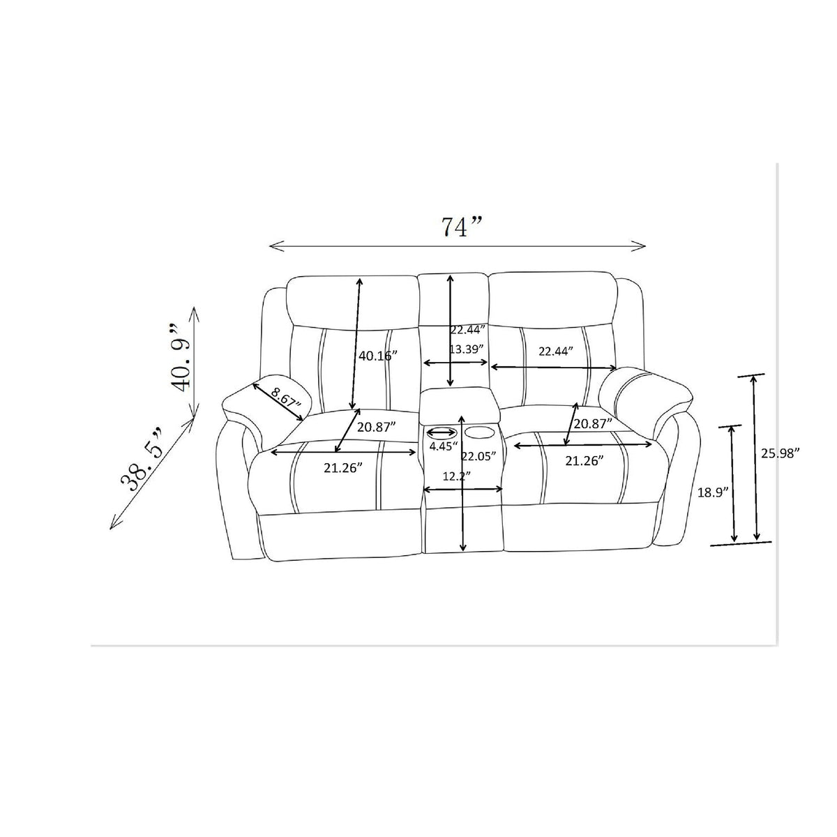 Sonet Domino - Recliner