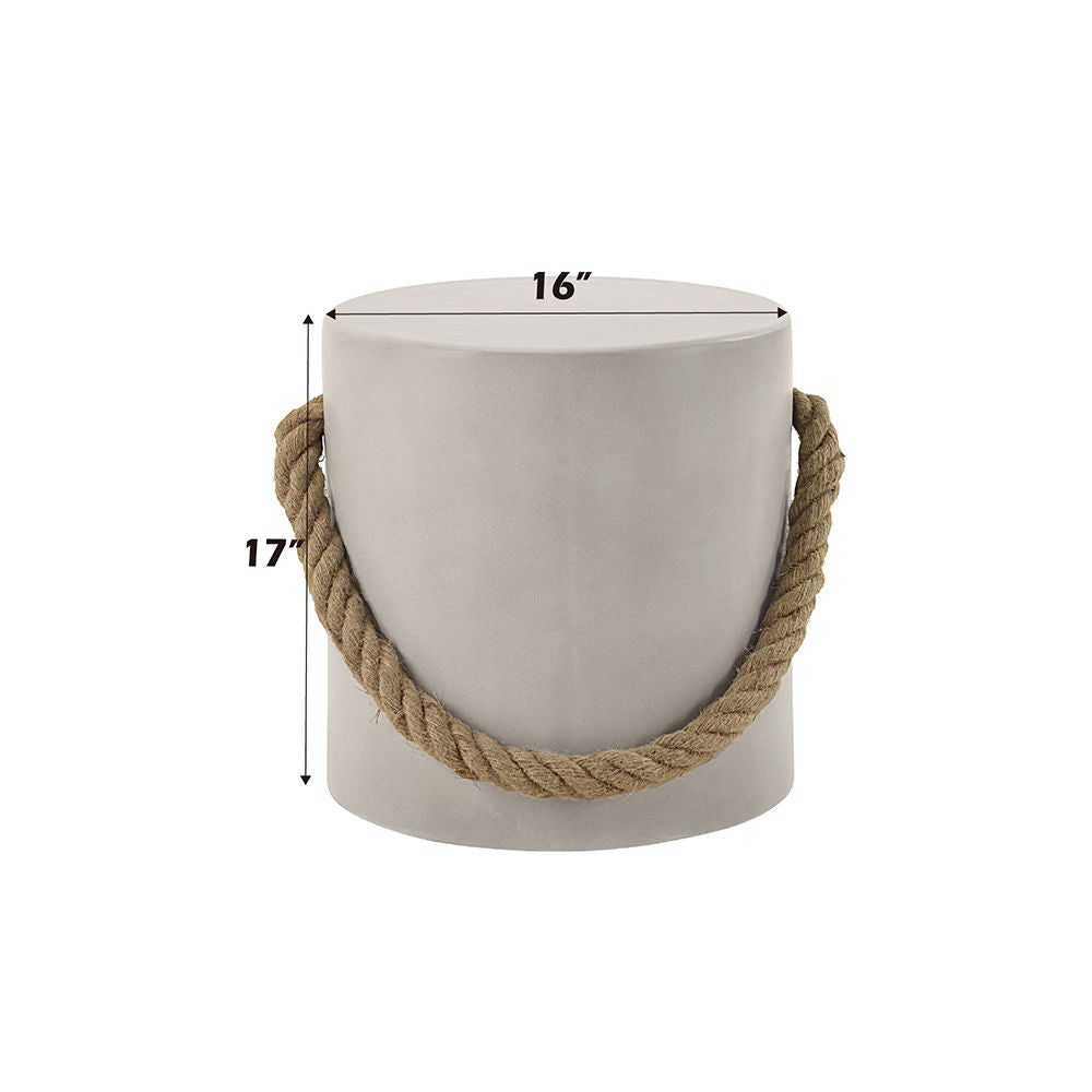 Gene - Accent Table - Natural Gray