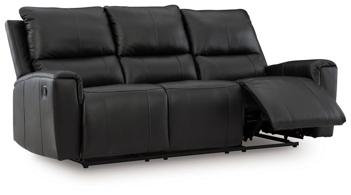 Glossmore - Reclining Sofa - Black