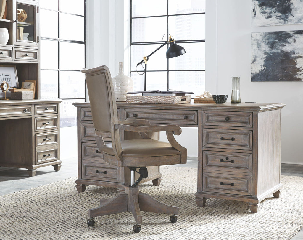 Lancaster - Fully Upholstered Swivel Chair - Dove Tail Gray