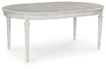 Montelaine - Oval Dining Room Extension Table - Antique White