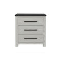 Avery - Nightstand With Top Spacious Drawers, Block Feet - Beige