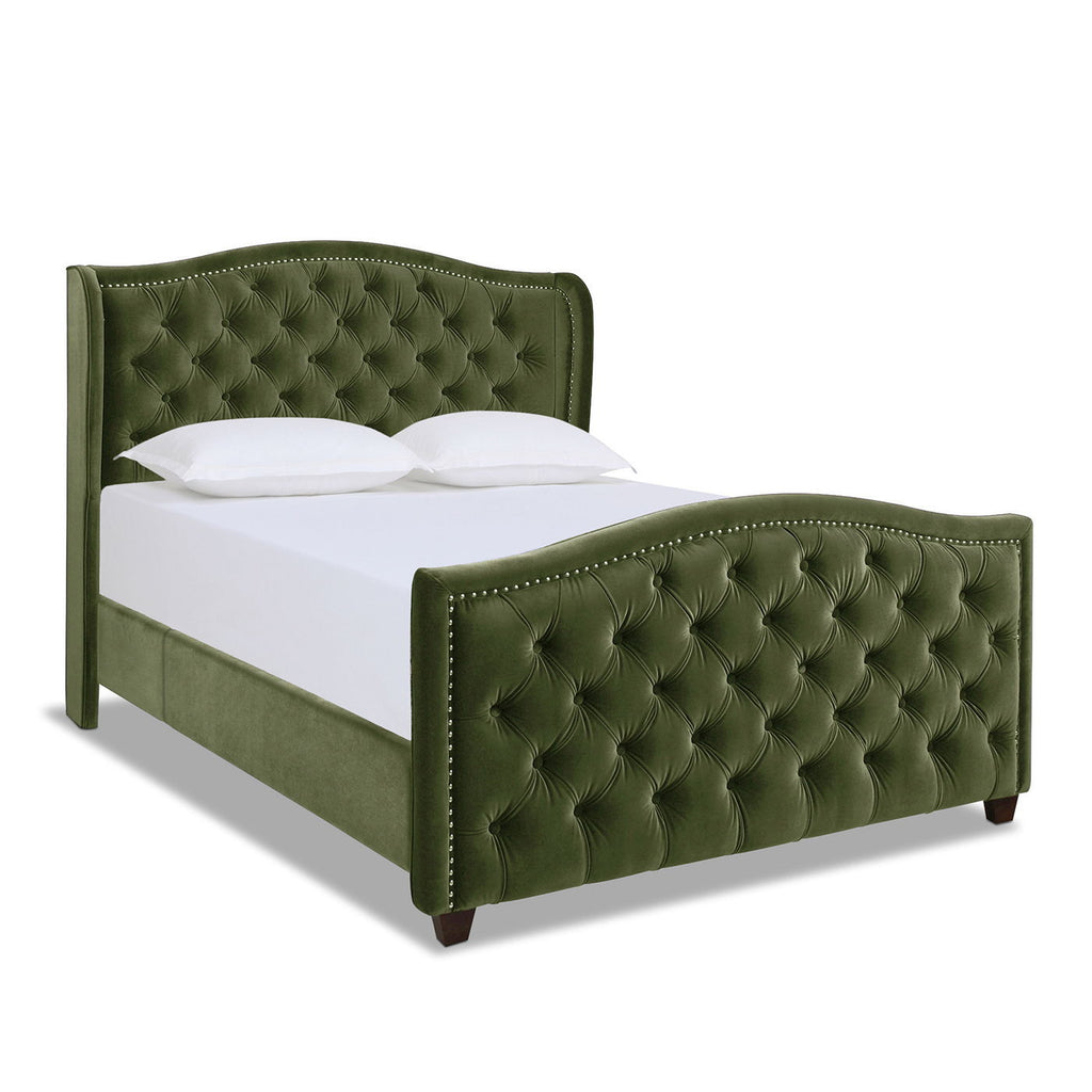 Marcella - Upholstered Shelter Headboard Bed