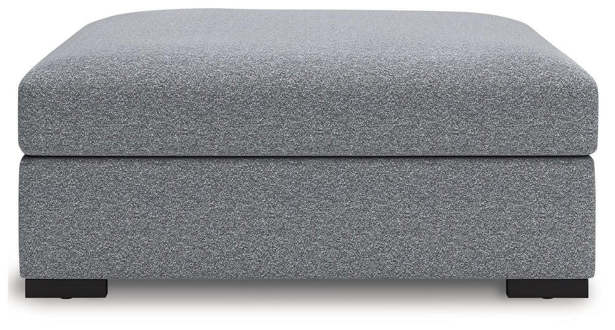 Bealton - Oversized Accent Ottoman - Salt And Pepper