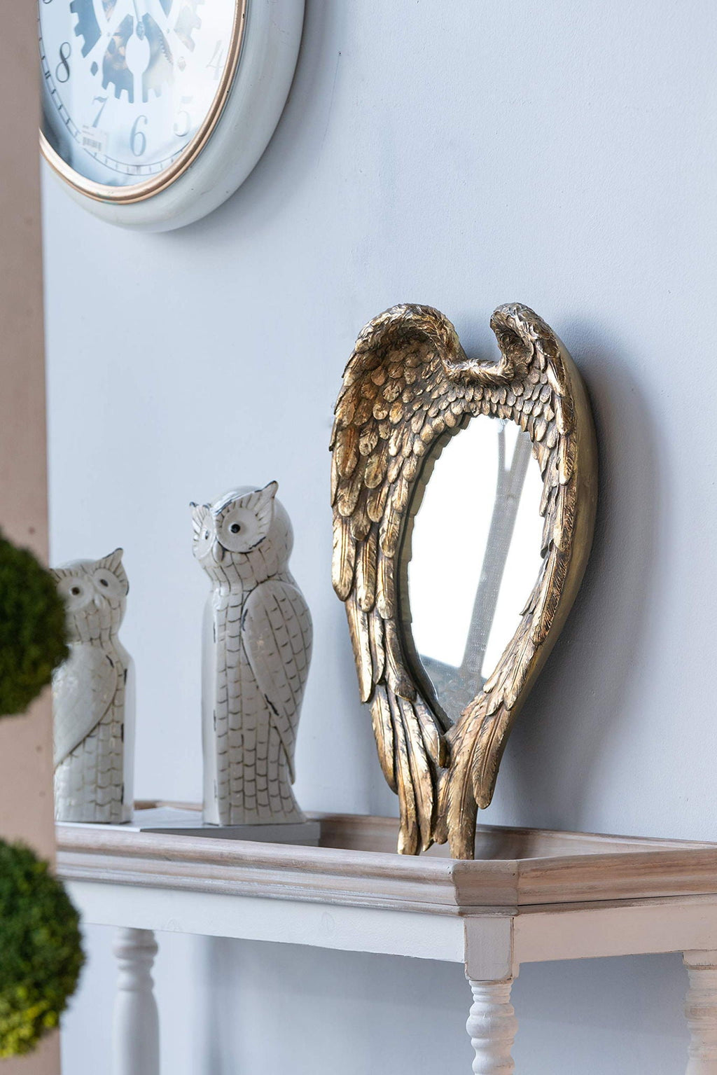 Wing Accent Mirror, Wall Mirror For Living Room - Gold
