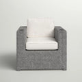 Elegant Patio Chair With Cushions - Gray