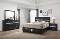 Miranda 4-piece Eastern King Bedroom Set Black